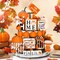 15 Pieces Fall Tiered Tray Decor Pumpkins Farmhouse Decor Autumn Maple Leaf Table Centerpieces Thanksgiving Harvest Wood Blocks Signs for Home Decor(Cute Style)